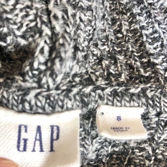 GAP Bell Sleeve Hoodie Tunic Extra Fine Merino Wool Blend Knit Sweater Small - Picture 5 of 7